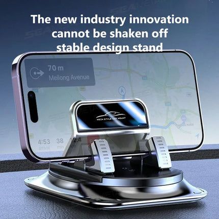 Car Phone Mount with 360° Rotation | Anti-Slip Silicone Head for Secure Hands-Free Navigation 1