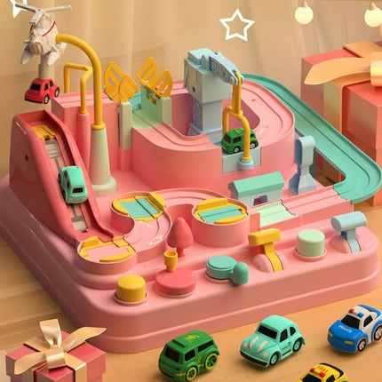 Car Track Toy Puzzle Game with Bright Colors & Moving Parts | Hands-On City Adventure for Kids 3+