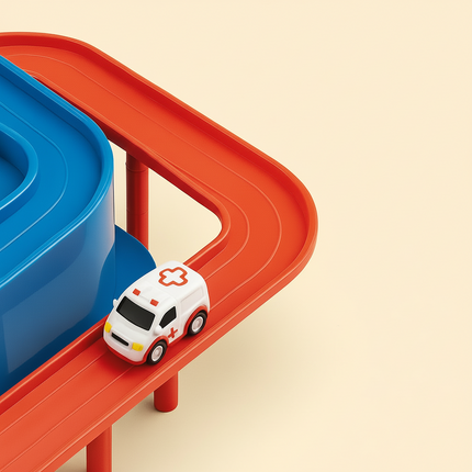 Car Track Toy Puzzle Game with Bright Colors & Moving Parts | Hands-On City Adventure for Kids 3+