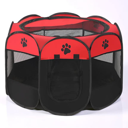 Foldable Cat Playpen with 360° Breathable Mesh Panels | Portable Pet Tent for Safe Play and Rest