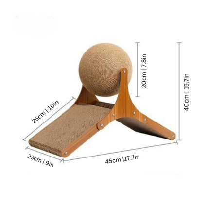 Cat Scratcher Ball Toy with Interactive Climbing Design | Engaging Playtime for Active Cats
