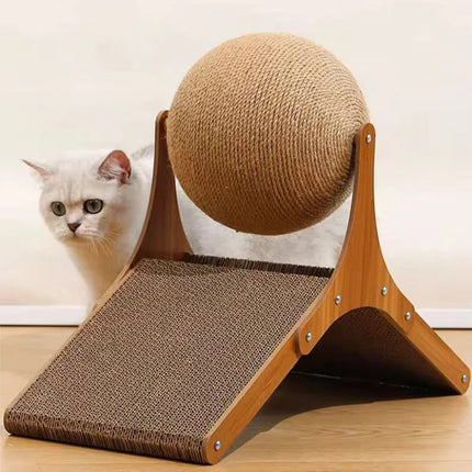 Cat Scratcher Ball Toy with Interactive Climbing Design | Engaging Playtime for Active Cats