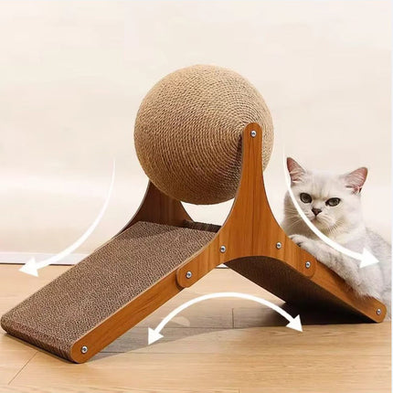 Cat Scratcher Ball Toy with Interactive Climbing Design | Engaging Playtime for Active Cats