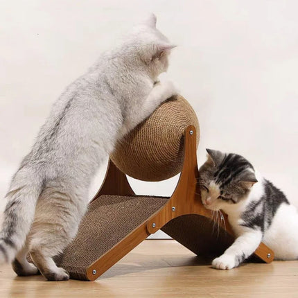 Cat Scratcher Ball Toy with Interactive Climbing Design | Engaging Playtime for Active Cats