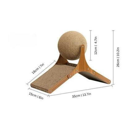 Cat Scratcher Ball Toy with Interactive Climbing Design | Engaging Playtime for Active Cats