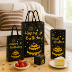 Black Happy Birthday / 12PCS in Box