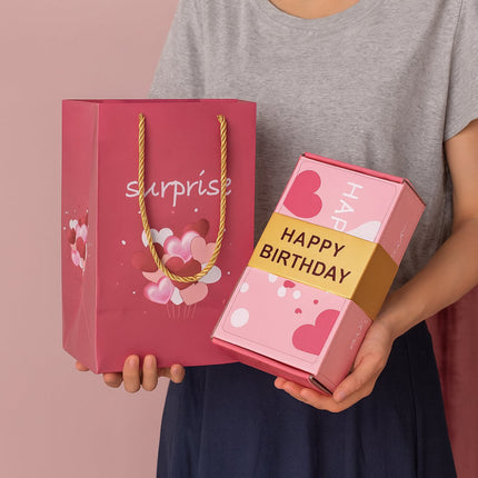 Magical Surprise Gift Box with Pop-Up Cards | Unique Celebration Holder for Custom Messages and Photos