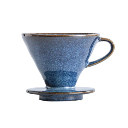 Ceramic Coffee Dripper | Hario V60 Design with Custom Brew Strength | Elegant Coffee Filter for Perfect Flavor 0