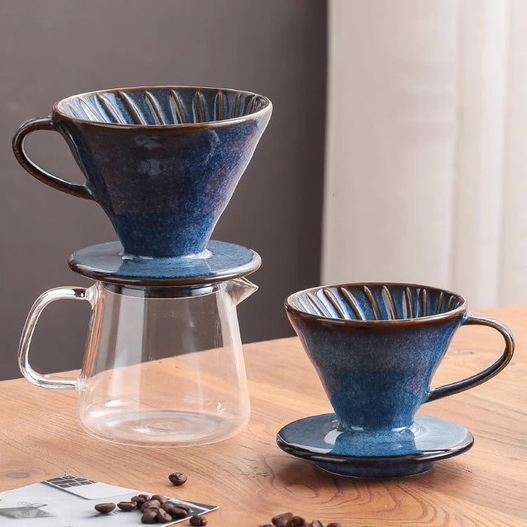 Ceramic Coffee Dripper | Hario V60 Design with Custom Brew Strength | Elegant Coffee Filter for Perfect Flavor 1