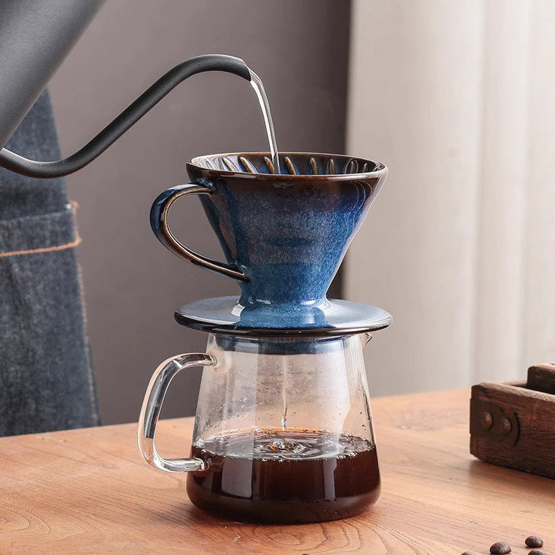 Ceramic Coffee Dripper | Hario V60 Design with Custom Brew Strength | Elegant Coffee Filter for Perfect Flavor 2
