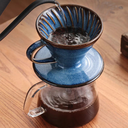 Ceramic Coffee Dripper | Hario V60 Design with Custom Brew Strength | Elegant Coffee Filter for Perfect Flavor 3