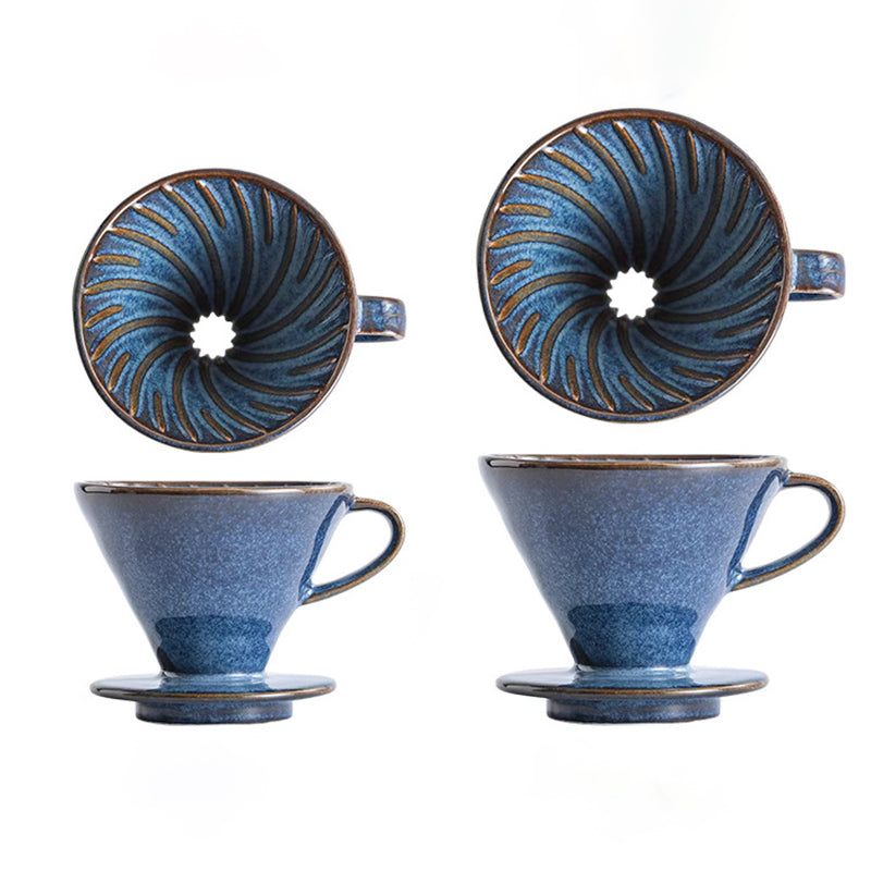 Ceramic Coffee Dripper | Hario V60 Design with Custom Brew Strength | Elegant Coffee Filter for Perfect Flavor 6