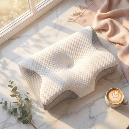 Cervical Contour Pillow with Ergonomic Support | DreamForm Series for Pain-Free Restful Sleep 4