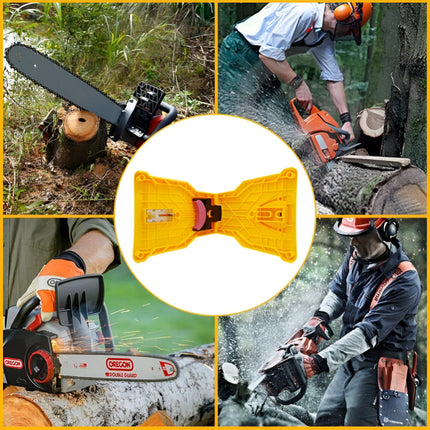Universal Chainsaw Sharpener Tool for Quick Touch Ups | Compact Design for Fast Sharpening at Home and Outdoors