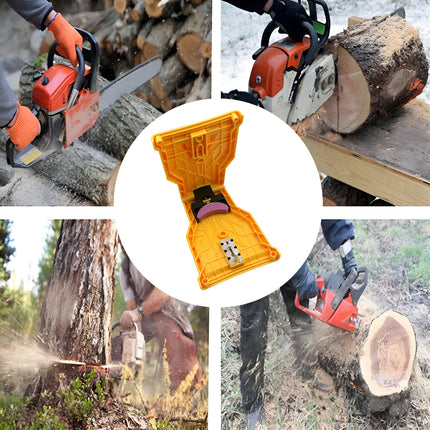 Universal Chainsaw Sharpener Tool for Quick Touch Ups | Compact Design for Fast Sharpening at Home and Outdoors