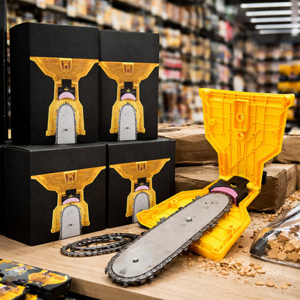 Universal Chainsaw Sharpener Tool for Quick Touch Ups | Compact Design for Fast Sharpening at Home and Outdoors