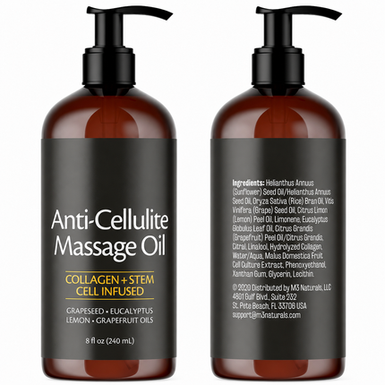 Collagen Oil Anti-Cellulite Treatment for Smoother Skin | Lightweight Moisturizing Oil for Daily Use