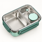 Insulated Lunch Box, Stainless Steel Bento Box with Compartments, Leak Proof Bento Lunch Box for Work and School_01