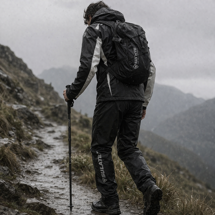Rain Suits, Lightweight Rain Gear for Cycling and Hiking, Water and Wind Resistant Cycling Rain Suit for Commuting – image 4