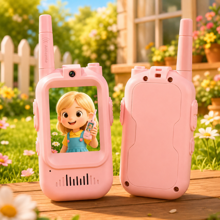 Children's Video Walkie Talkie Toy with Rechargeable Battery & Video Display | Fun Communication for Indoor and Outdoor Play
