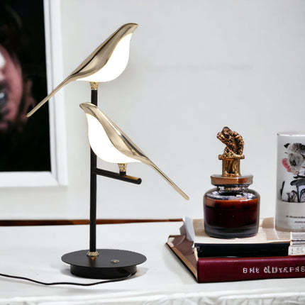 Golden Birdlight Wall Lamp with Unique Bird-Inspired Design | Modern Nordic LED Sconce for Warm Ambient Glow