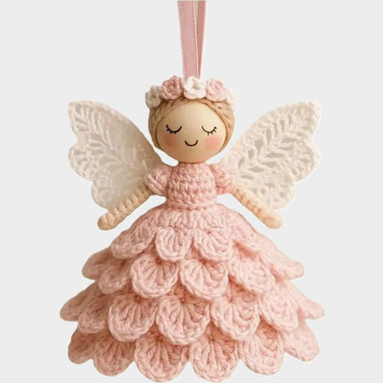 Crochet Kit for Beginners, Christmas Angel Ornament DIY Kit