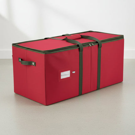 Christmas Ornament Storage Box with Adjustable Dividers | Organize and Protect Up to 128 Ornaments