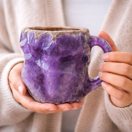 Decorative Stone Style Coffee Mug with Easy Grip Handle | 350 ml Ceramic Drinkware for Daily Use