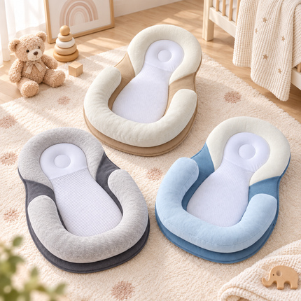 Baby Lounger, Ergonomic Infant Lounger for Supervised Tummy Time, Portable Baby Nest for Colic Relief_00