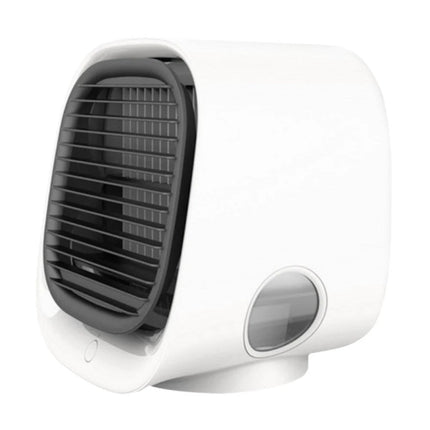 Mini USB Air Cooler Humidifier with LED Light | Compact 2-in-1 Device for Desk Comfort and Moisture