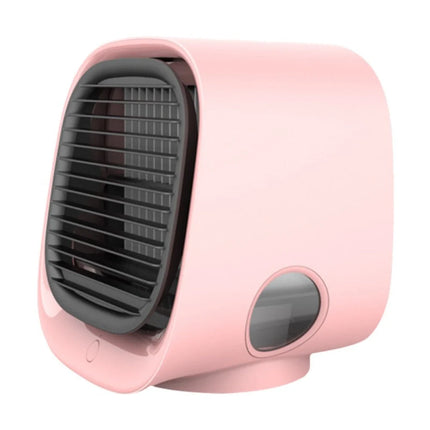 Mini USB Air Cooler Humidifier with LED Light | Compact 2-in-1 Device for Desk Comfort and Moisture