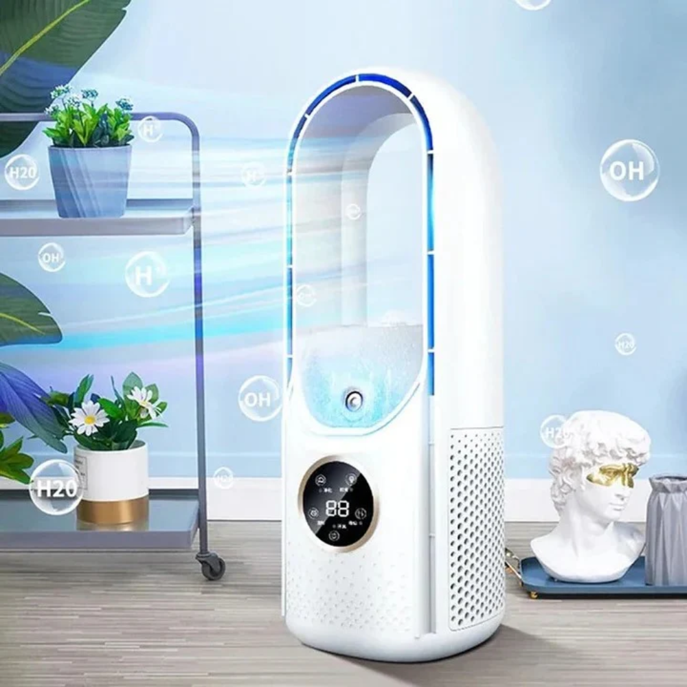 Compact Bladeless Air Conditioner | Quiet Operation with Sleep Mode | Ideal for Bedrooms and Offices 1