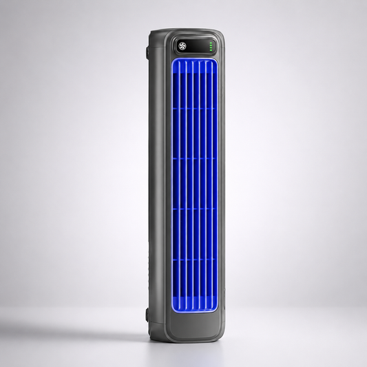 Compact Cooling | Portable Desktop Tower Fan with 3-Speed Settings | Quiet Operation for Personal Comfort 0