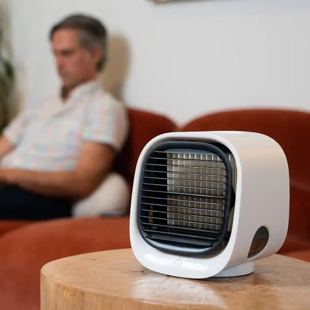 Compact Personal Air Conditioner | USB Mini Fan with Humidifying Feature | Portable Cooling Solution for Comfort 2