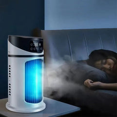 Compact Portable Air Conditioner Fan with Evaporative Cooling & Humidifier Function for Personalized Comfort 0