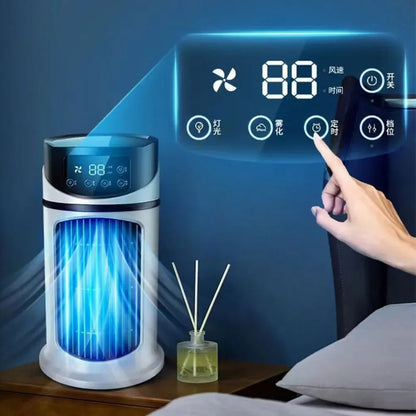 Compact Portable Air Conditioner Fan with Evaporative Cooling & Humidifier Function for Personalized Comfort 3