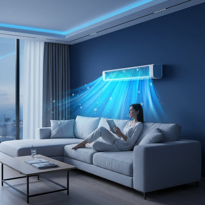 Compact Portable Air Conditioner Fan with Remote Control & Oscillation | Versatile Cooling for Any Space 0