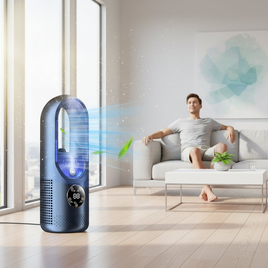 Compact Portable Air Conditioner | Bladeless Fan Design for Efficient Cooling 3