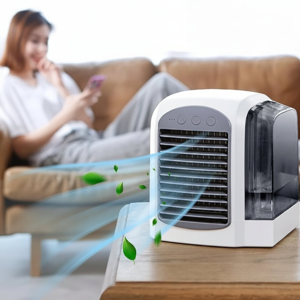 Compact Portable Air Cooler | Remote-Controlled Mini Oscillating Fan for Personal Comfort 1