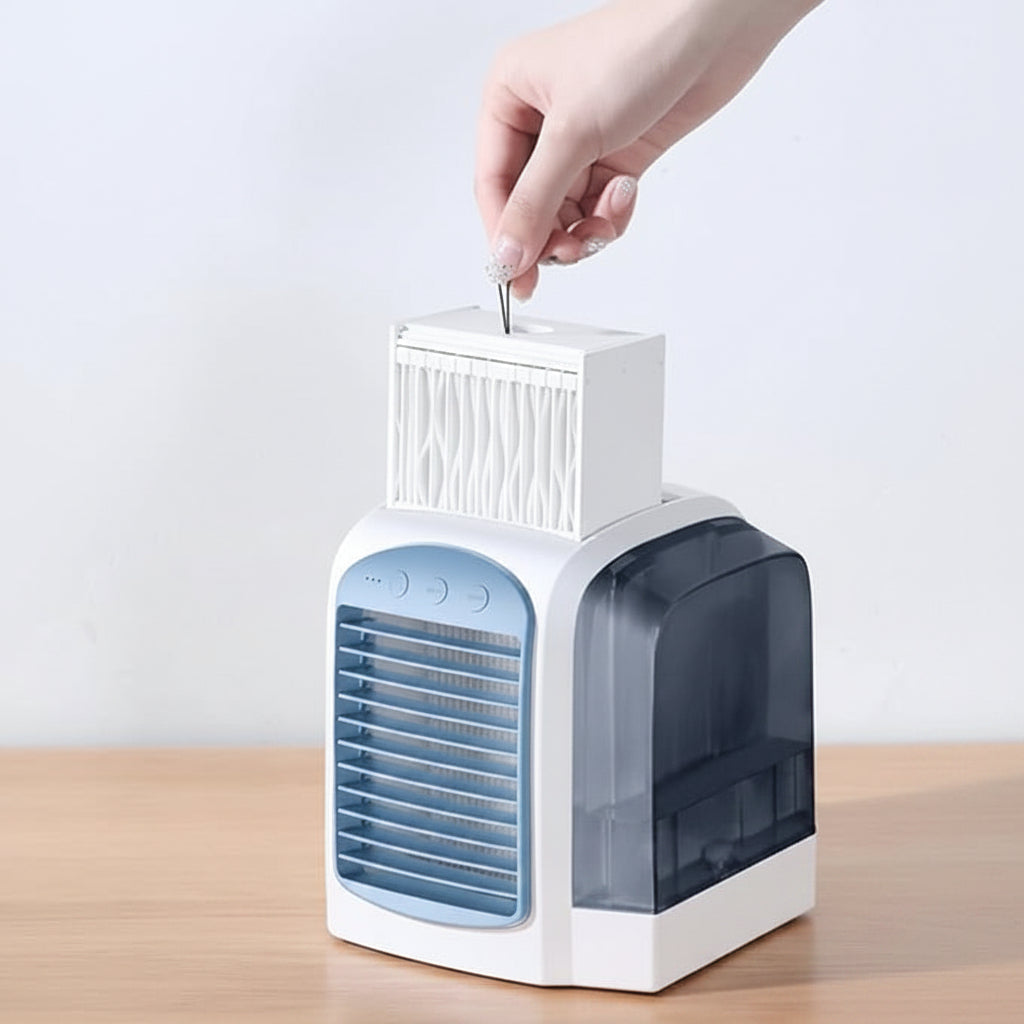 Compact Portable Air Cooler | Remote-Controlled Mini Oscillating Fan for Personal Comfort 3