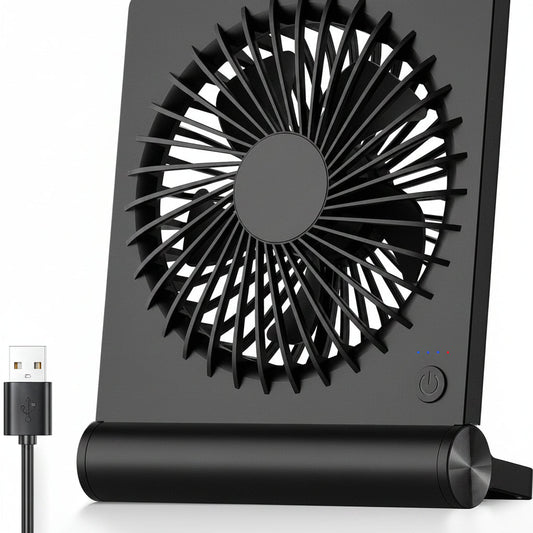Compact USB Table Fan | Portable & Foldable Design for Personal Cooling 0