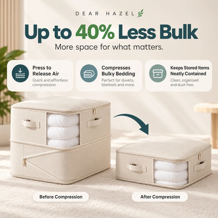 Compression Storage Bags | Zipper Seal Organizers for Bedding & Clothing 4