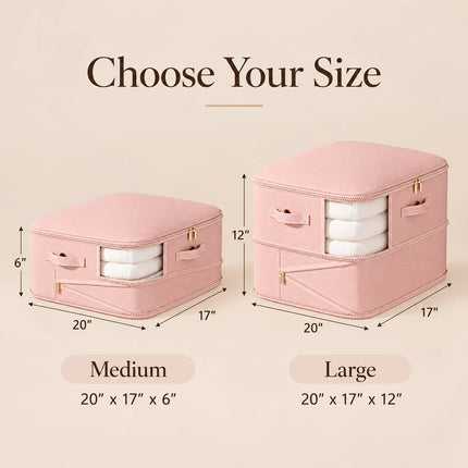 Compression Storage Bags | Zipper Seal Organizers for Bedding & Clothing 7