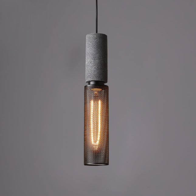 Kitchen Island Pendant Light, Concrete Hanging Light in Industrial Style, Modern Pendant Light for Dining Table_01