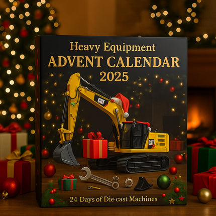 Construction Machinery Advent Calendar 2025 with 24 Die-Cast Models | Perfect Holiday Gift for Kids and Collectors