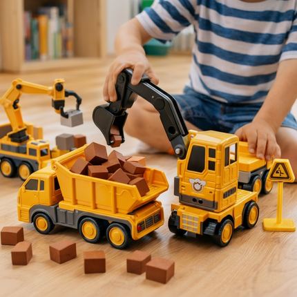 Magnetic Building Blocks Vehicle Set for Kids | Easy-Snap Construction for Creative Learning and Skill Development