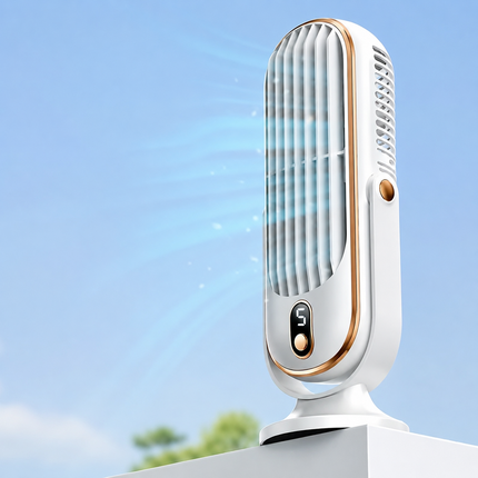 Portable Battery Operated Fan with USB Rechargeable Design | Lightweight Cooling for Home, Office, and Travel