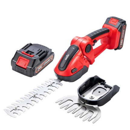 Cordless Hedge Trimmer with Dual-Handle Design | Lightweight and Battery-Powered for Easy Garden Maintenance