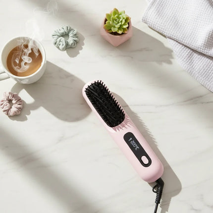 Cordless Ionic Hair Straightener with Frizz Control | Portable Travel Styling Tool for Smooth Hair 3
