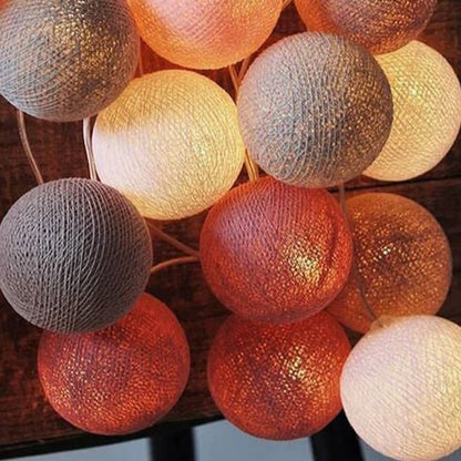 Cotton Ball String Lights | Decorative Garland with USB & Battery Power | Create a Warm Ambiance for Home Decor 4